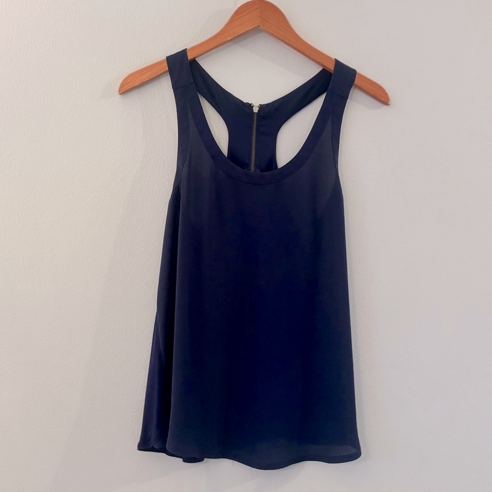 Express Blue Racerback Tank Blouse